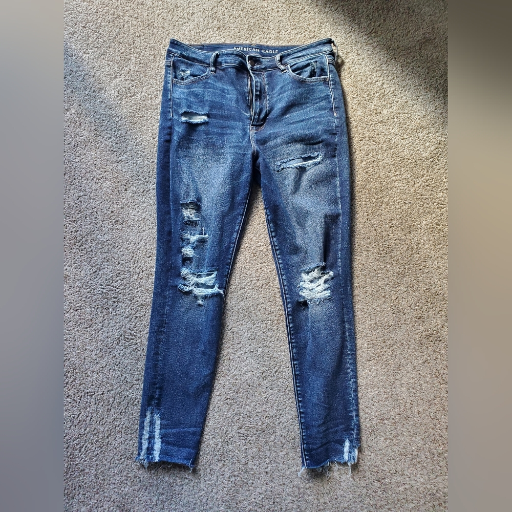 American Eagle Super High Rise Jegging Size 14